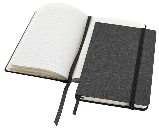 Giftology A5 Fabric cover Notebook (Navy Blue)