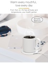 CRIVITS - Smart Mug Warmer with Wireless Charger - White