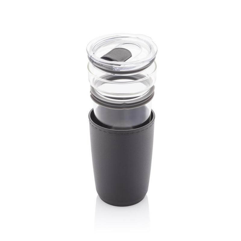 CERRA - Hans Larsen Recycled Sleeve Glass Tumbler - Black