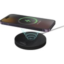 ANZIO - Recycled Leather 15 Watt Wireless Charger - Black/Black