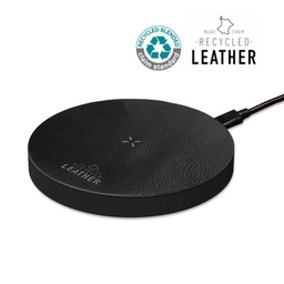 [ITWC 1138] ANZIO - Recycled Leather 15W Wireless Charger - Black