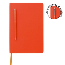 [GSGL 306] CAMPINA - Giftology A5 Hard Cover Notebook with Metal Pen - Orange