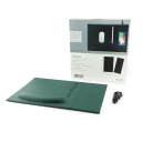 DOBERAN - @memorii 10W Wireless Charger PU Mouse Pad - Dark Green