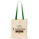 Cotton Shopping Bag - Green Handle