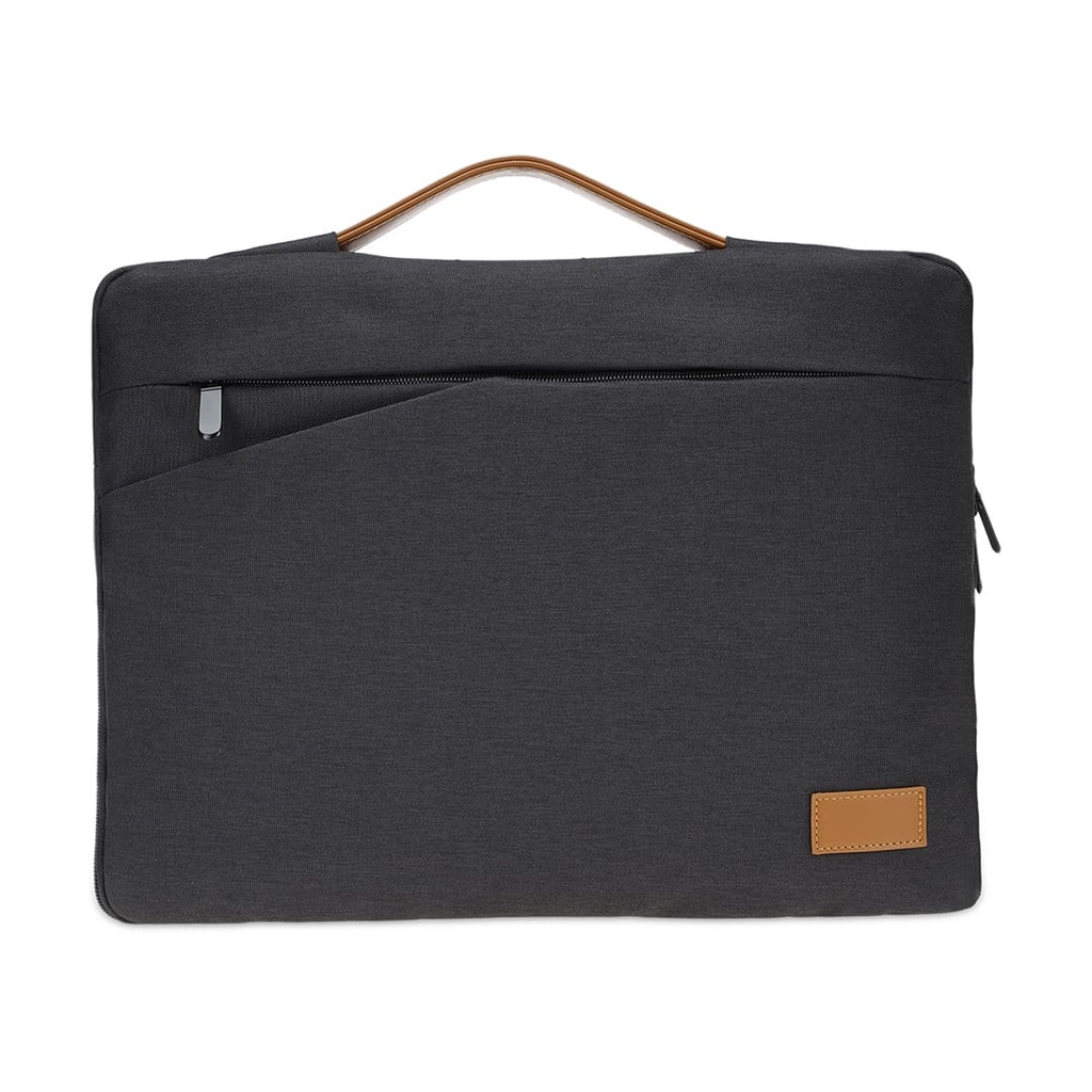 SALCEA - Santhome® 15" Laptop Sleeve - Black/Tan