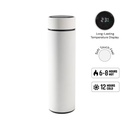 [DWGL 3299] WAHA - Giftology Thermal Flask with LED Temperature Display 500ml - White