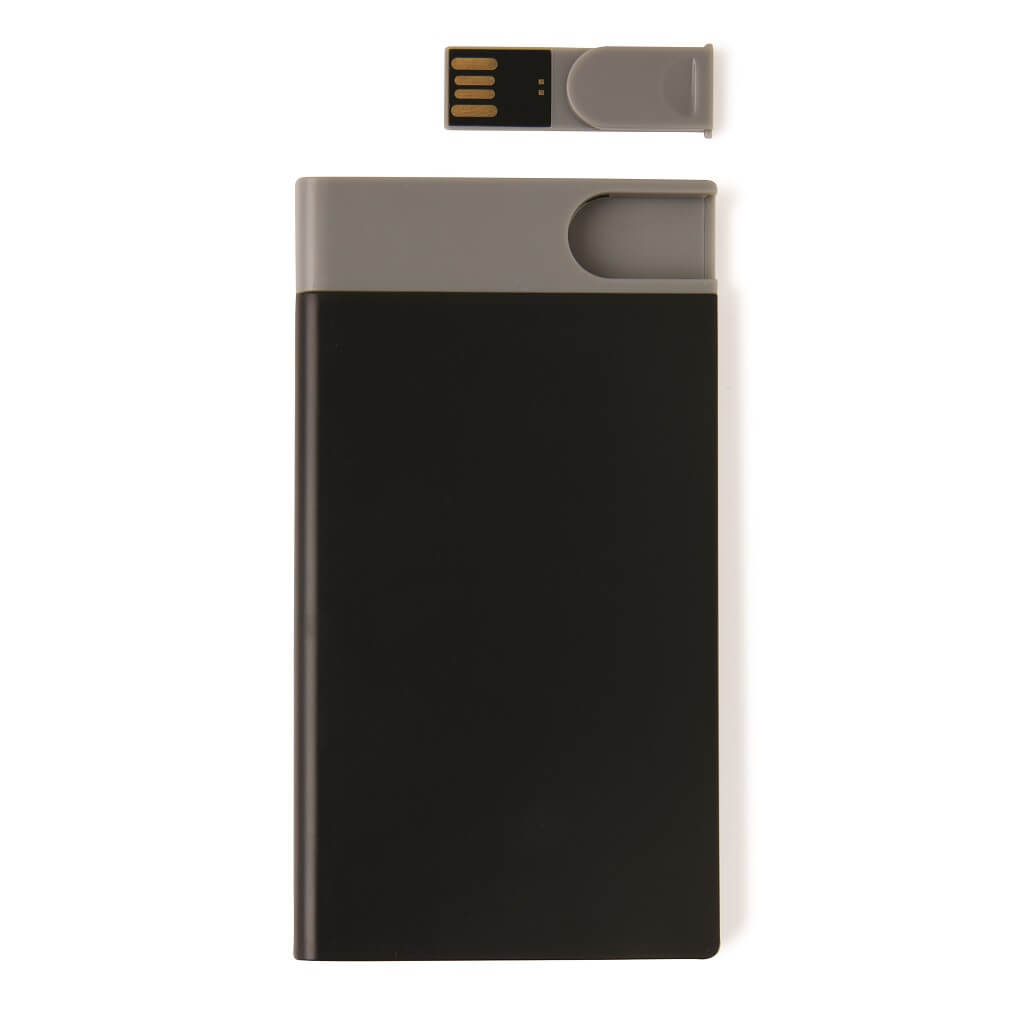 DUBBO - XD 2500 mAh Powerbank With 8GB USB - Black