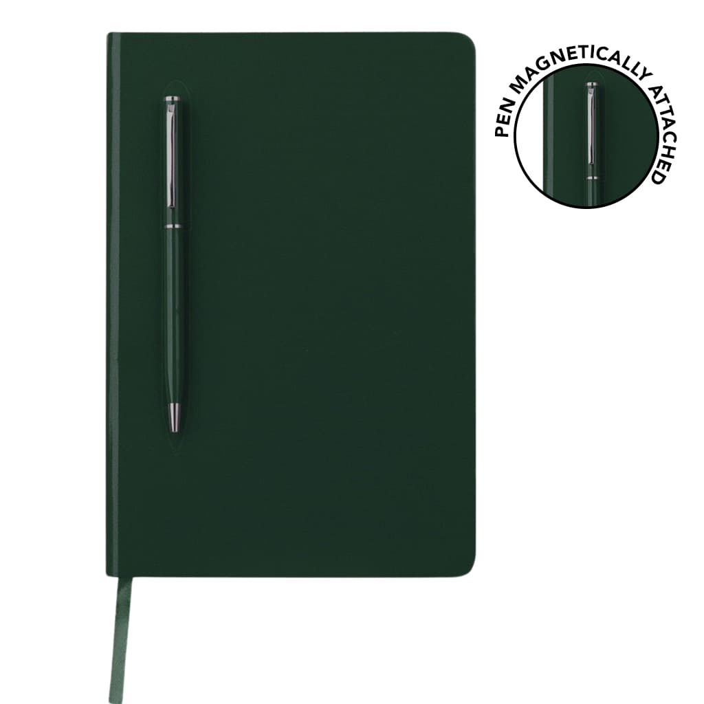 CAMPINA - Giftology A5 Hard Cover Notebook with Metal Pen - Green