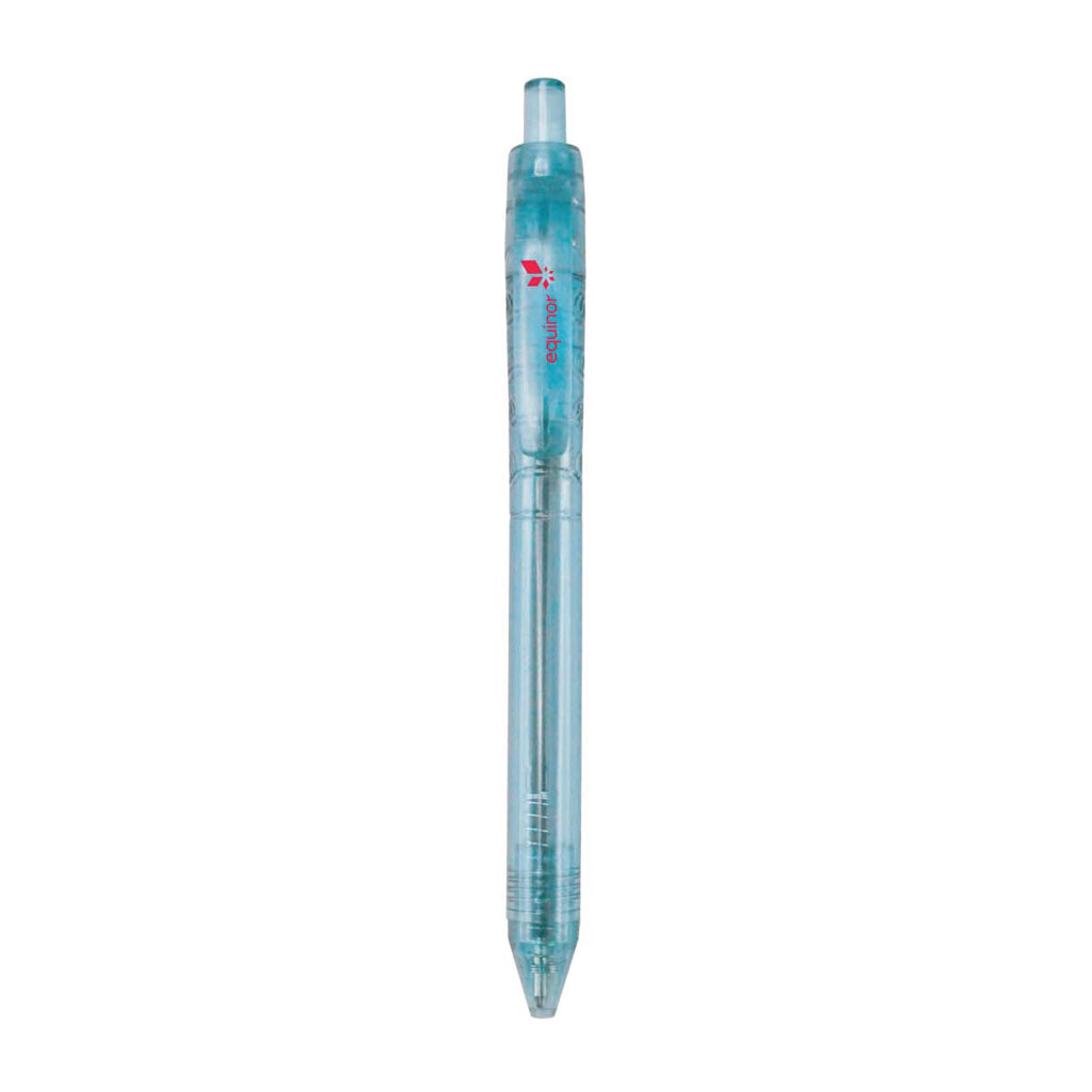 BUVY Eco Neutral PET Recycled Pen-Transparent Blue