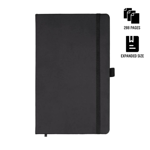 [NBSN 5321] BARON - Santhome Expanded A5 Hard Cover Notebook - Black